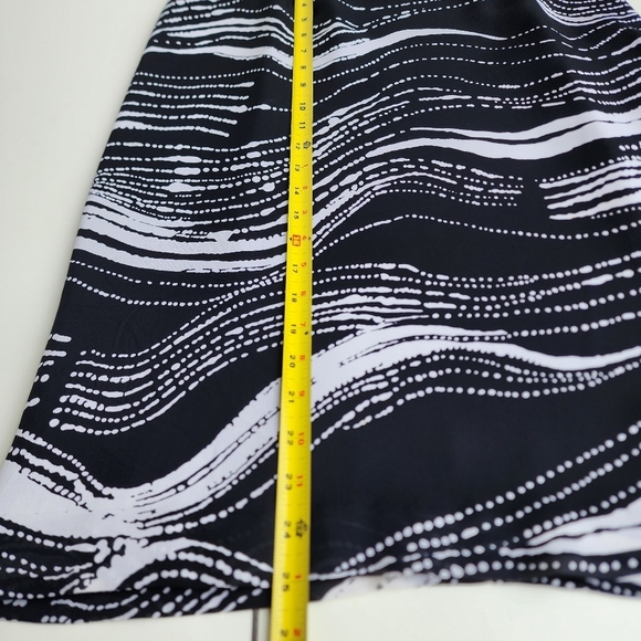 Knee-length Black and White Pencil Skirt for Cocktail - Picture 8 of 11